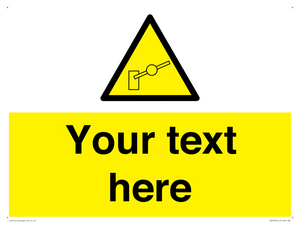 Custom warning barrier